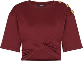 Balmain Mujer, Camisetas, P&uacute;rpura, Talla: XS
