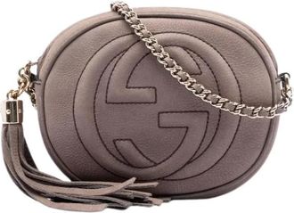 Gucci Pre-owned Soho Crossbody - Dames - Vintage Schoudertas - Bruin - ONE Size - Leer - Vintage