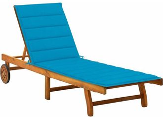 vidaXL Vidaxl - Tumbona De Jard&iacute;n Con Coj&iacute;n Madera Maciza De Acacia