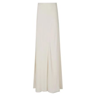 Alberta Ferretti Dames, Rokken, Beige, Maat: S Satijn