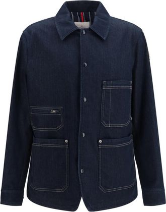Moncler Navy Blue Shirt Jacket