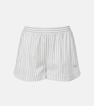 Stella McCartney Silk and wool striped shorts