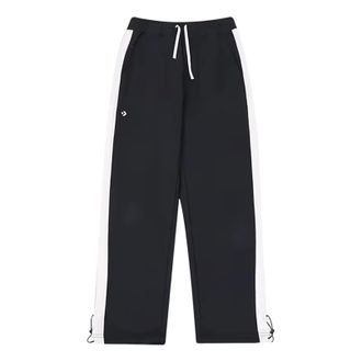 Converse Drawstring White stripe Sweatpants Asia Sizing Black 10026911-A02