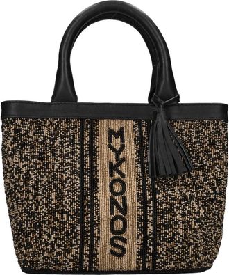 De Siena shoes Handgemaakte Leren Tas met Kralen - Dames - Handtassen - Veelkleurig - ONE Size - Leer - Tassen