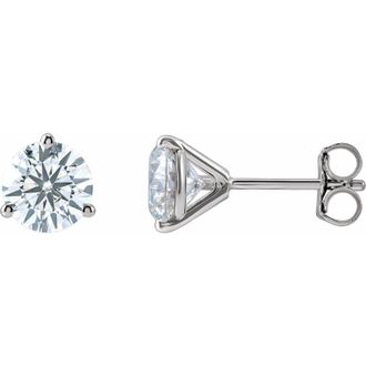 Diamond2Deal 2ct Lab-Grown Diamond Stud Earrings Clarity VS, Color F-G, 14k Gold
