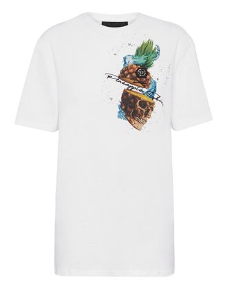 Philipp Plein T-shirt Round Neck SS Pineapple Skies