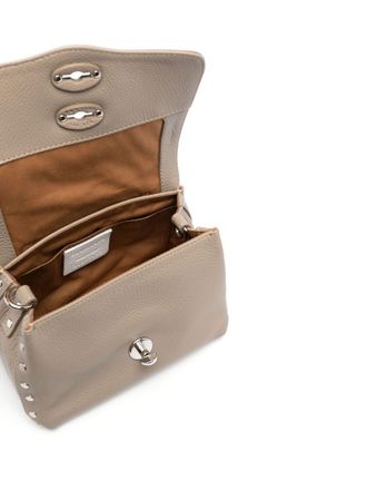 Zanellato Leather Top Handle Bag - Light Grey
