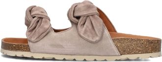 Verbenas Schoenen, Dames, Beige, 40 EU, Beige Rain Slippers voor Zomer