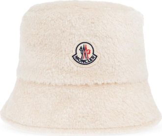 Moncler Logo Hat - Dames - Hoeden - Beige - L - Katoen - Accessoires