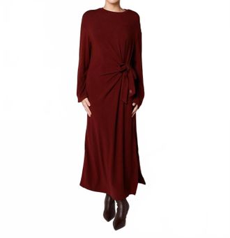 FRNCH Valeriane Dress In Bordeaux