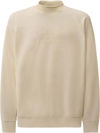 C.P. Company raglan-sleeve embroidered-logo sweater - men - Cotton - 3XL - White