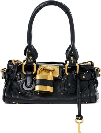 Chlo&eacute; SMALL PADDINGTON BAG IN GRAINY LEATHER - Chloe - Woman