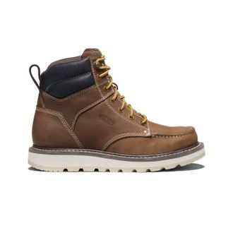Keen Mens Cincinnati 6 Work Boots In Belgian/sandshell
