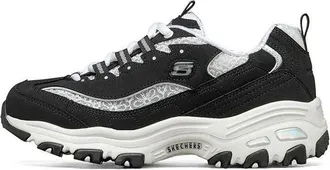 Skechers (WMNS) Skechers D Lites 1.0 Fashion Running Shoes Black/White 149250-BKW