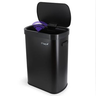 Elama 13 Gallon Automatic Sensor Hands Free Trash Can in Black at Nordstrom