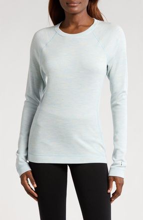Smartwool Merino 250 Base Layer Crew Top in Winter Sky Heather at Nordstrom, Size Large