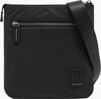A|X Armani Exchange Mens Nylon Icon Logo Black Side Bag - Size: ONE size