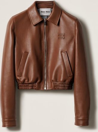 Miu Miu Plongé nappa leather blouson jacket
