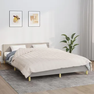 vidaXL Vidaxl - Manta Con Peso Tela Color Crema Claro 200x230 Cm 13 Kg