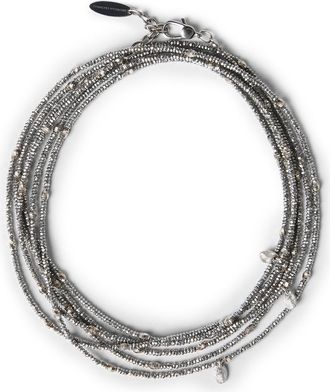 Brunello Cucinelli Wrap Bracelet in Grey at Nordstrom