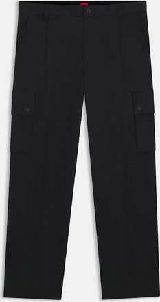 HUGO BOSS Mens Craysen261 Relaxed Fit Trousers - Black - Size: 36/37