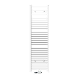 ECD Germany Ecd Germany - Radiador De Ba&ntilde;o Conexi&oacute;n Central 500 X 1800 Mm Blanco Recto Con Termostato Y Juego De Conexi&oacute;n Esquina Universal Y Forma Recta Radiador