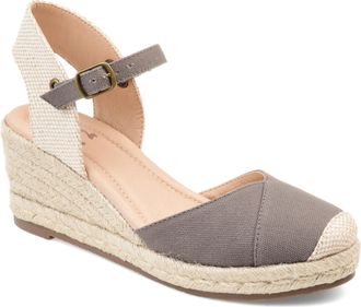 Journee Collection Women & apos;s Ashlyn Medium and Wide Width Espadrille Wedge Sandals