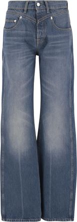 ARMARIUM Wide-Leg Washed Denim Jeans