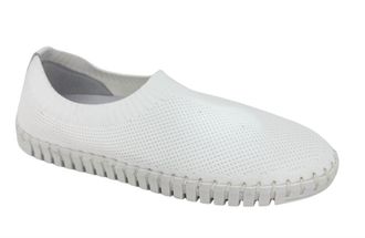 Eric Michael Womens Lucy Mesh Slip On In White