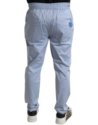 Dolce & Gabbana Cotton Stretch Joggers - Blue