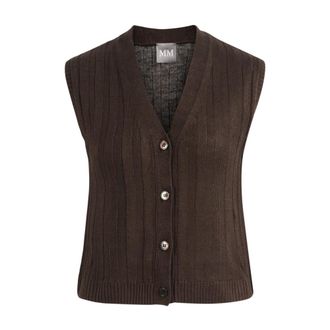 Max Mara Vests, female, Brown, Size: S Mmlranghi Vest