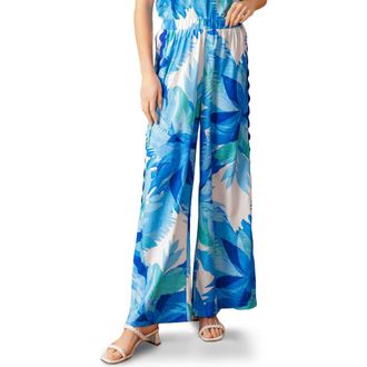 Flying Tomato Printed Woven Pants in Blue Multi at Nordstrom Rack, Size Medium