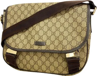 Gucci Brown Pvc Shoulder Bag (Pre-Owned)