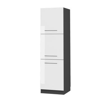 Vicco Armario Para Horno Empotrado Fame-line, Blanco Alto Brillo, 60 Cm