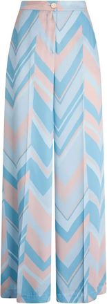 Liu Jo Pantaloni a palazzo con stampa - Blu