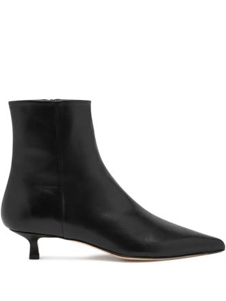 Aeyde Harriet pointed ankle boots - Black