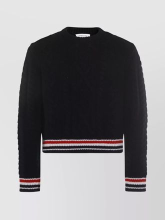Thom Browne cable-knit wool sweater