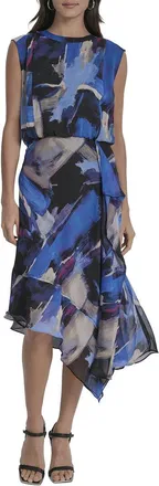 DKNY Dkny Midi Asymmetrical Dress
