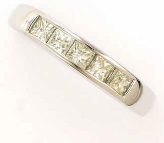 C&A Platinum Yellow Platinum 900 Band Ring (Pre-Owned)