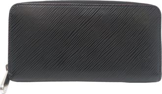 Louis Vuitton Black Noir Epi Leather Long Wallet (Bi-Fold) (Pre-Owned)