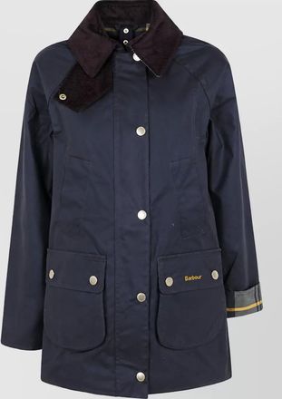 Barbour cotton single breasted coat