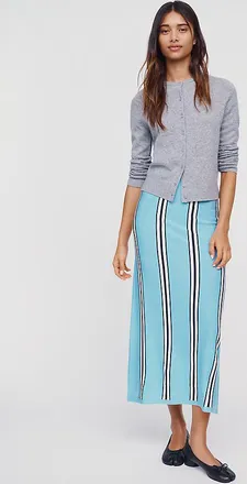 The Tiny Big Sister 100% Merino Wool Striped Skirt