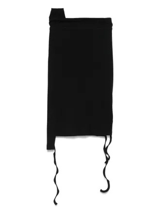 Ottolinger Ribbed Cotton Mini Skirt - Black