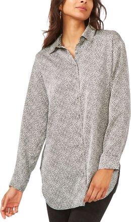 Vince Camuto Printed Blouse In New Ivory
