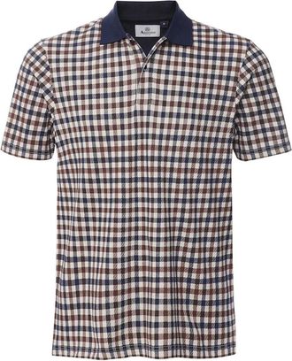 Aquascutum Mens Aquascutum Active Iconic Polo Navy Blue Polo Shirt