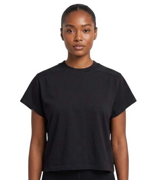 Rick Owens Black Solid Crew Neck T-Shirt