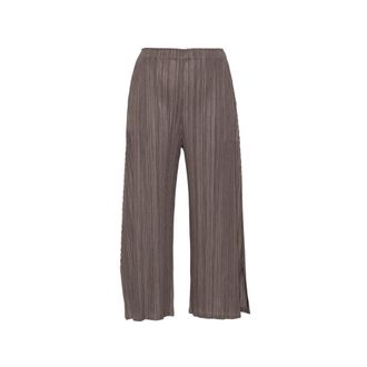 Pleats Please Issey Miyake Pleats Cropped Trousers