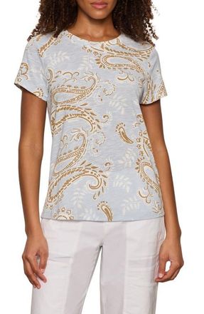 Sanctuary The Perfect T-Shirt in Garden Paisley Blue at Nordstrom, Size X-Small