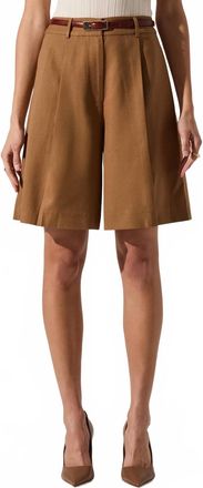 Astr Quillie Shorts In Khaki