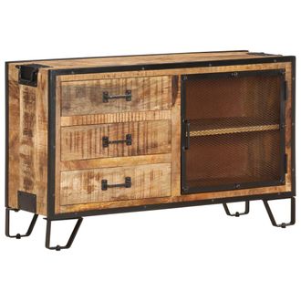 vidaXL Vidaxl - Aparador De Madera Maciza De Mango En Bruto 100x31x60 Cm